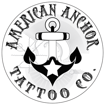 American Anchor Tattoo Logo